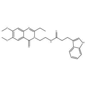 N-[2-(2-ethyl-6,7-dimethoxy-4-oxoquinazolin-3(4H)-yl)ethyl]-3-(1H-indol-3-yl)propanamide Structure