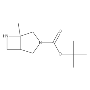 tert-Butyl 5-methyl-3,6-diazabicyclo[3.2.0]heptane-3-carboxylate Structure