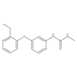1-(4-((2-Ethylpyridin-3-yl)oxy)pyridin-2-yl)-3-methylurea Structure