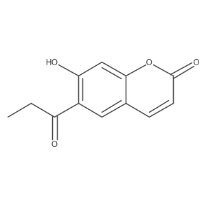 7-Hydroxy-6-propanoylcoumarin结构式