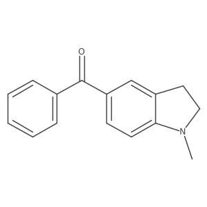 1-Methyl-5-benzoyl-indoline结构式