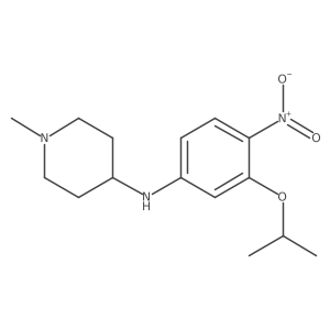 (3-Isopropoxy-4-nitrophenyl)(1-methylpiperidin-4-yl)amine Structure