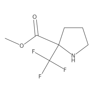 alpha-(r)-Tri-fluoromethyl proline methyl ester Structure