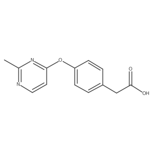 2-[4-(2-Methylpyrimidin-4-yl)oxyphenyl]acetic acid结构式