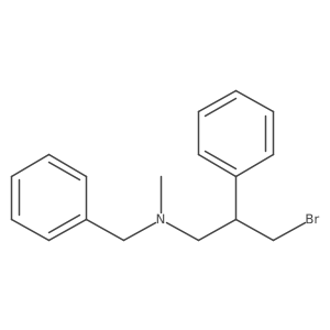 Benzyl(3-bromo-2-phenylpropyl)methylamine Structure
