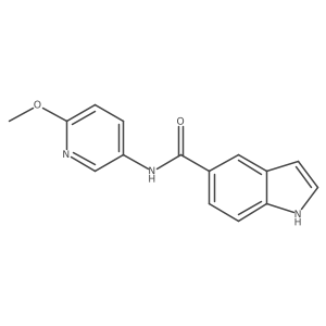 N-(6-methoxypyridin-3-yl)-1H-indole-5-carboxamide Structure