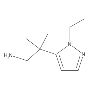 2-(1-ethyl-1H-pyrazol-5-yl)-2-methylpropan-1-amine Structure