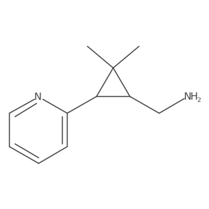 [2,2-Dimethyl-3-(pyridin-2-yl)cyclopropyl]methanamine Structure