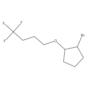 1-Bromo-2-(4,4,4-trifluorobutoxy)cyclopentane结构式