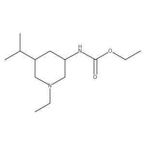 ethyl N-[1-ethyl-5-(propan-2-yl)piperidin-3-yl]carbamate Structure