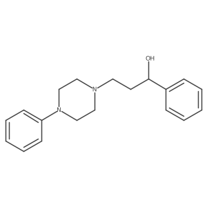 1-Phenyl-3-(4-phenylpiperazino)propanol Structure