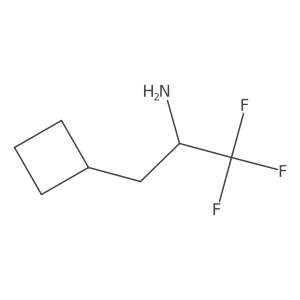 3-Cyclobutyl-1,1,1-trifluoropropan-2-amine Structure