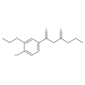 Ethyl 3-(4-chloro-3-ethoxyphenyl)-3-oxopropanoate结构式