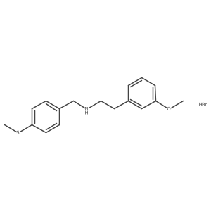 [2-(3-Methoxyphenyl)ethyl][4-(methylthio)benzyl]amine hydrobromide结构式
