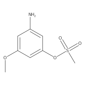 3-Amino-5-methoxyphenyl methanesulfonate Structure