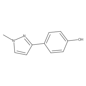 4-(1-Methyl-1h-pyrazol-3-yl)phenol Structure