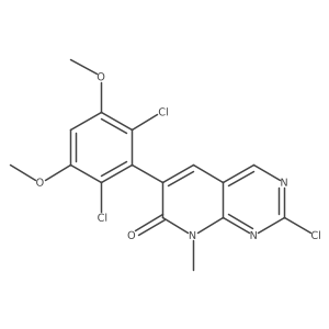 2-Chloro-6-(2,6-dichloro-3,5-dimethoxyphenyl)-8-methylpyrido[2,3-d]pyrimidin-7(8H)-one Structure