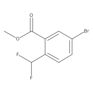 Methyl 5-bromo-2-(difluoromethyl)benzoate Structure