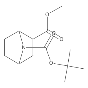 (1R,2R,4S)-7-tert-Butyl 2-methyl 7-azabicyclo[2.2.1]heptane-2,7-dicarboxylate结构式