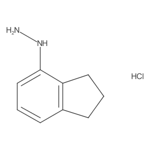 2,3-Dihydro-1H-inden-4-ylhydrazine hydrochloride结构式