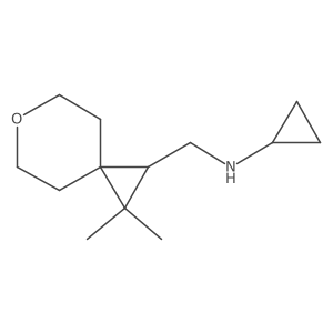 6-Oxaspiro[2.5]octane-1-methanamine, N-cyclopropyl-2,2-dimethyl- Structure