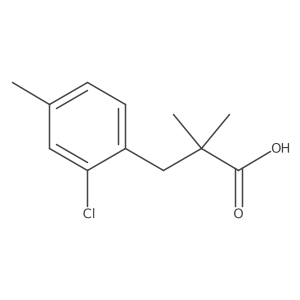 3-(2-Chloro-4-methylphenyl)-2,2-dimethylpropanoic acid结构式