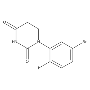 1-(5-Bromo-2-iodo-phenyl)hexahydropyrimidine-2,4-dione结构式