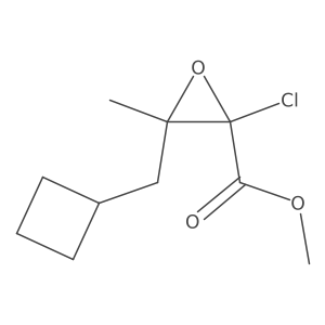 Methyl 2-chloro-3-(cyclobutylmethyl)-3-methyloxirane-2-carboxylate Structure