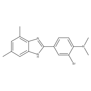 2-Bromo-4-(5,7-dimethyl-1H-benzo[d]imidazol-2-yl)-N,N-dimethylaniline Structure