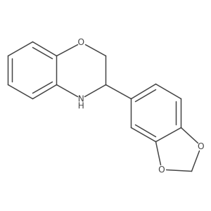 3-(Benzo[d][1,3]dioxol-5-yl)-3,4-dihydro-2H-benzo[b][1,4]oxazine结构式