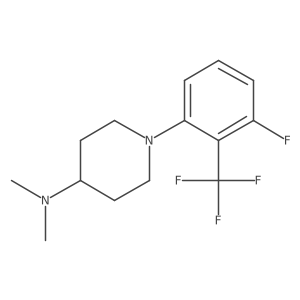 1-(3-Fluoro-2-(trifluoromethyl)phenyl)-N,N-dimethylpiperidin-4-amine结构式