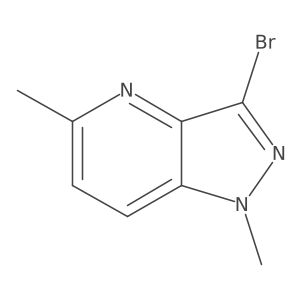3-Bromo-1,5-dimethyl-1H-pyrazolo[4,3-b]pyridine结构式