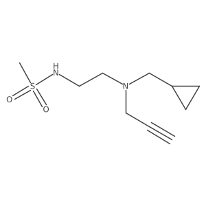 N-{2-[(cyclopropylmethyl)(prop-2-yn-1-yl)amino]ethyl}methanesulfonamide结构式