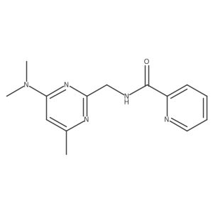 N-((4-(dimethylamino)-6-methylpyrimidin-2-yl)methyl)picolinamide结构式