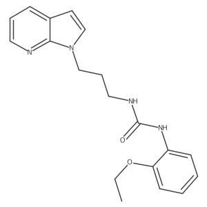 1-(3-(1H-pyrrolo[2,3-b]pyridin-1-yl)propyl)-3-(2-ethoxyphenyl)urea结构式