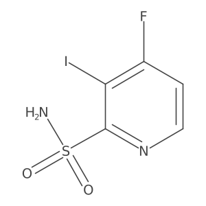 4-Fluoro-3-iodopyridine-2-sulfonamide结构式