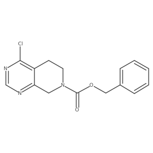 Benzyl 4-chloro-5,8-dihydropyrido[3,4-D]pyrimidine-7(6H)-carboxylate结构式