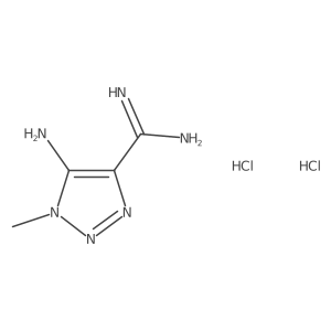 5-Amino-1-methyl-1H-1,2,3-triazole-4-carboximidamide dihydrochloride Structure