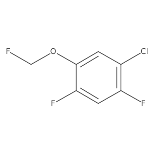 1-Chloro-2,4-difluoro-5-(fluoromethoxy)benzene结构式