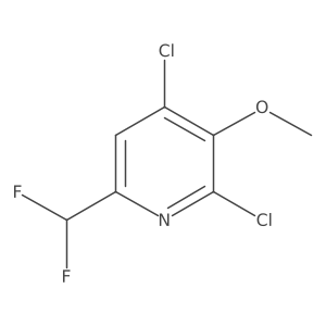 2,4-Dichloro-6-(difluoromethyl)-3-methoxypyridine Structure