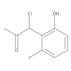 2-(1-Chloro-2-oxopropyl)-3-iodophenol结构式