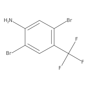 2,5-Dibromo-4-(trifluoromethyl)aniline结构式