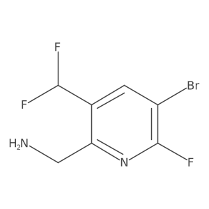 2-(Aminomethyl)-5-bromo-3-(difluoromethyl)-6-fluoropyridine结构式