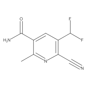6-Cyano-5-(difluoromethyl)-2-methylnicotinamide Structure