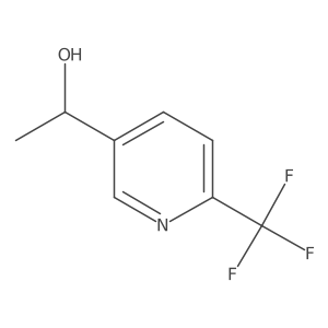 (1R)-1-[6-(trifluoromethyl)pyridin-3-yl]ethan-1-ol Structure