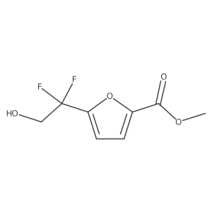 Methyl 5-(1,1-difluoro-2-hydroxyethyl)furan-2-carboxylate结构式