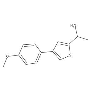 1-(4-(4-Methoxyphenyl)thiophen-2-yl)ethanamine结构式