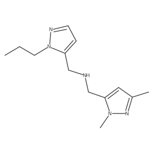 [(1,3-dimethyl-1H-pyrazol-5-yl)methyl][(1-propyl-1H-pyrazol-5-yl)methyl]amine结构式