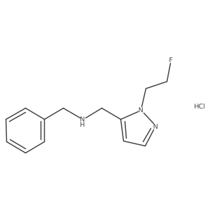 benzyl{[1-(2-fluoroethyl)-1H-pyrazol-5-yl]methyl}amine Structure