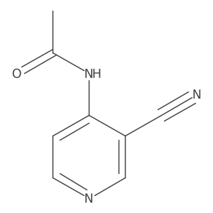 N-(3-Cyanopyridin-4-yl)acetamide结构式